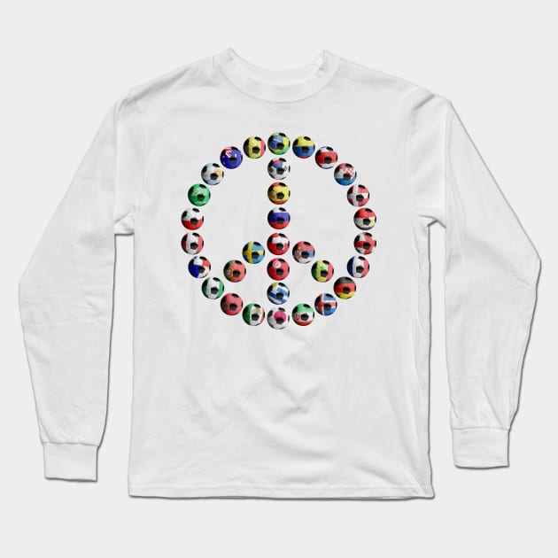 World Game 2018 Peace Symbol Long Sleeve T-Shirt by reapolo